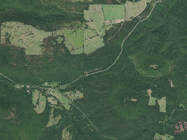Aerial image of Cookson Hunter Campground (Cookson WMA)