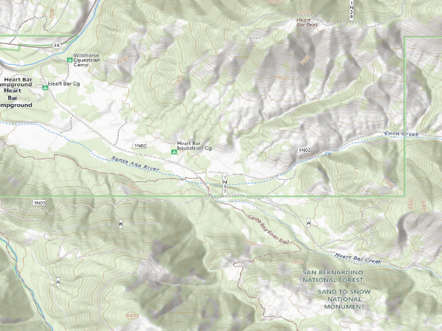 USGS topographic map of Coon Creek Yellow Post #1