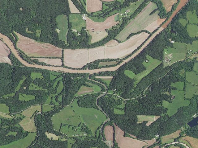 Aerial image of Cooper Hill Conservation Area