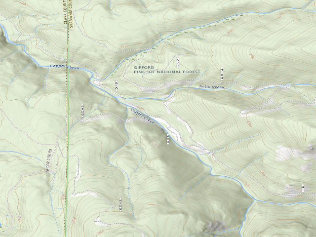 USGS topographic map of Copper City Campsite