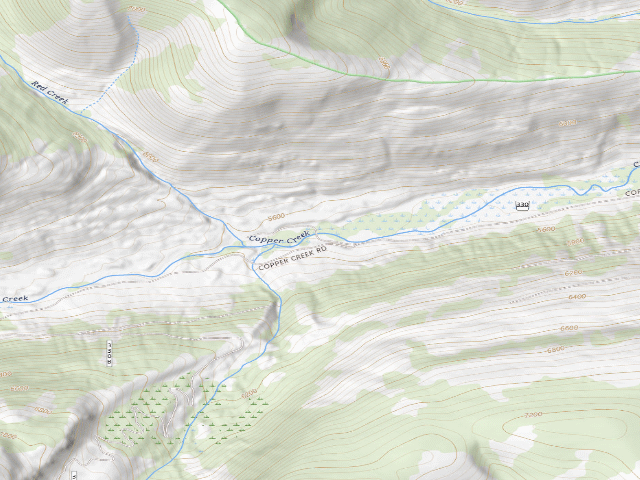 USGS topographic map of Copper Creek 002