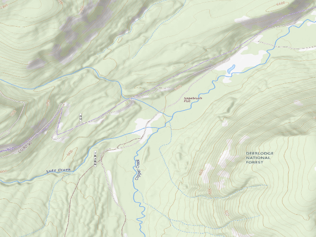 USGS topographic map of Copper Creek-003