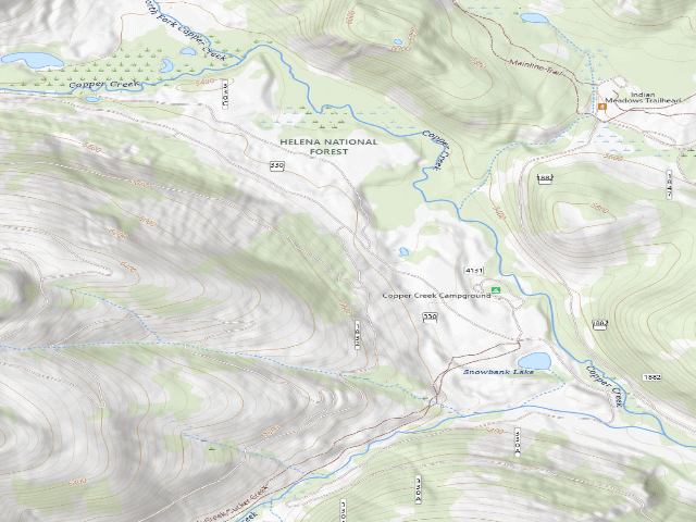 USGS topographic map of Copper Creek 003