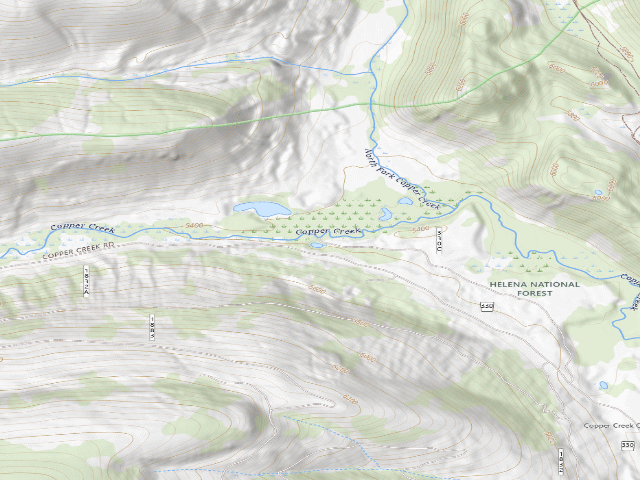 USGS topographic map of Copper Creek 004A