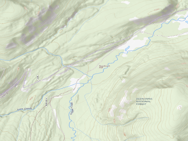 USGS topographic map of Copper Creek-005
