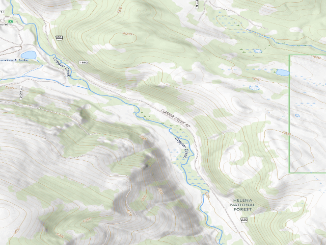 USGS topographic map of Copper Creek 006