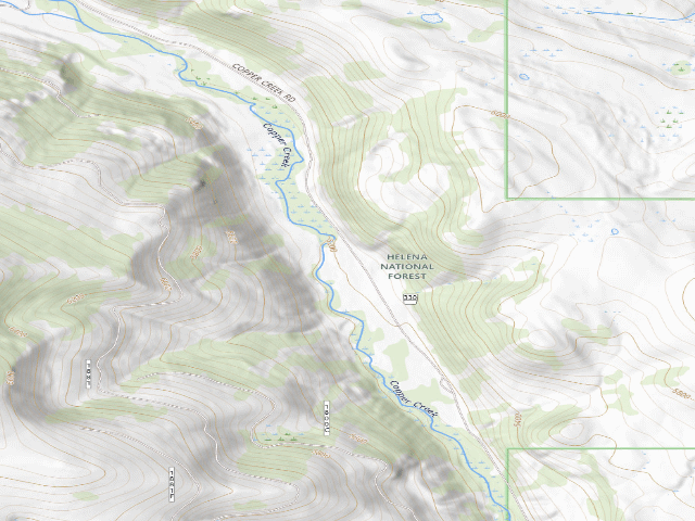 USGS topographic map of Copper Creek 007