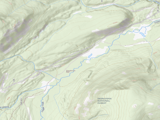 USGS topographic map of Copper Creek-007B