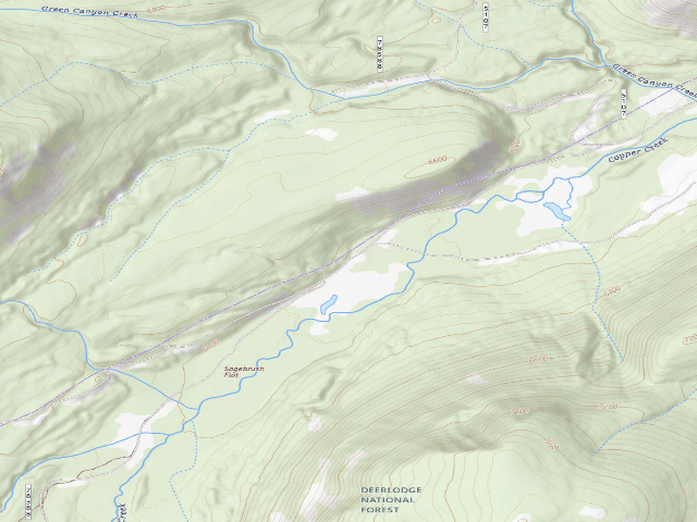USGS topographic map of Copper Creek-009