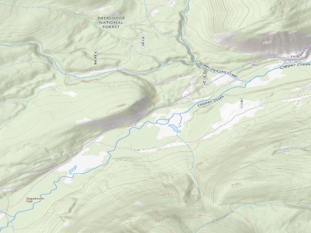 USGS topographic map of Copper Creek-011