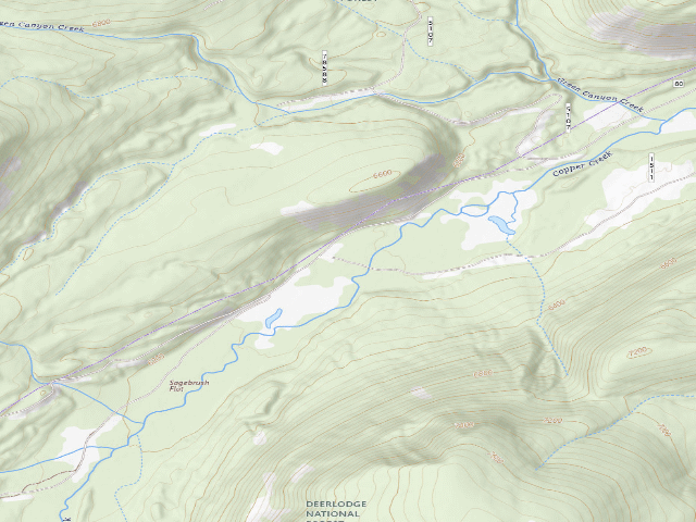 USGS topographic map of Copper Creek-012