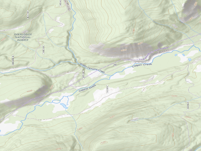 USGS topographic map of Copper Creek-013
