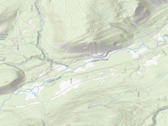 USGS topographic map of Copper Creek-014