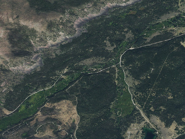 Aerial image of Copper Creek Campground