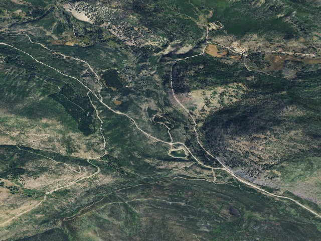 Aerial image of Copper Creek Campground