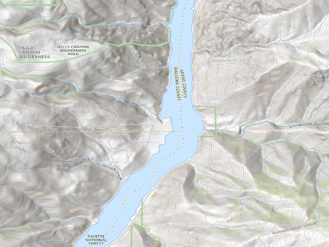 USGS topographic map of Copper Creek Campground