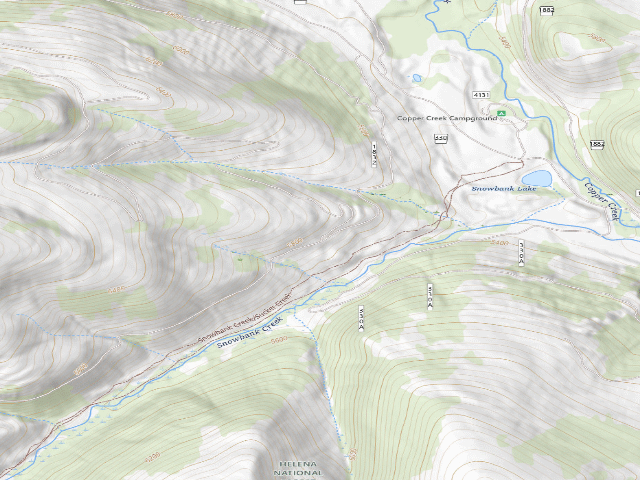 USGS topographic map of Copper Creek Rd 330-003A