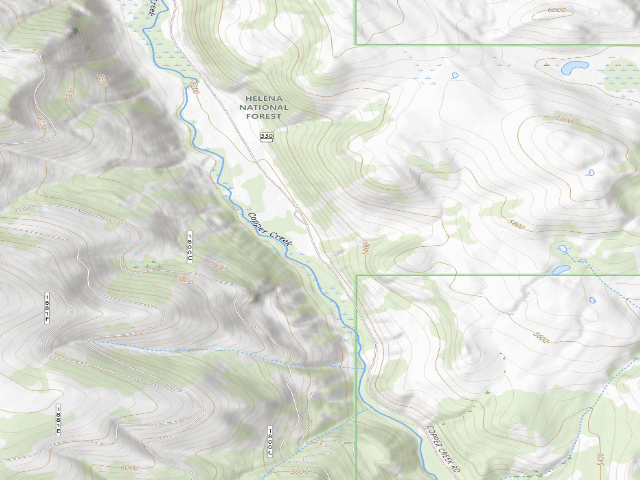USGS topographic map of Copper Creek Rd 330-007A