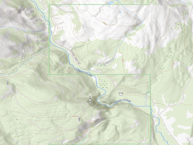 USGS topographic map of Copper Creek Rd 330-007C