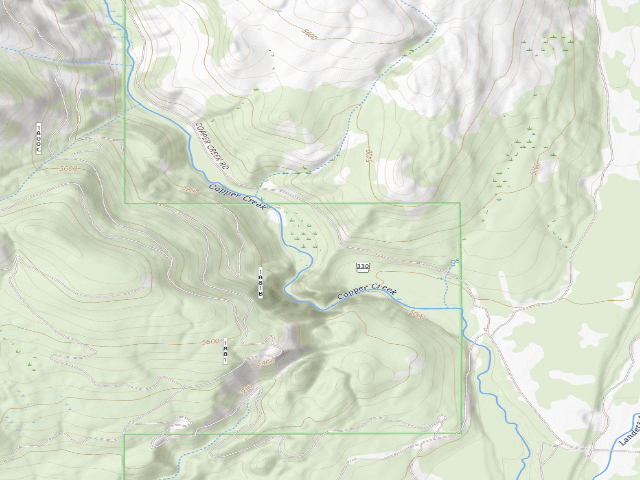 USGS topographic map of Copper Creek Rd 330-007D