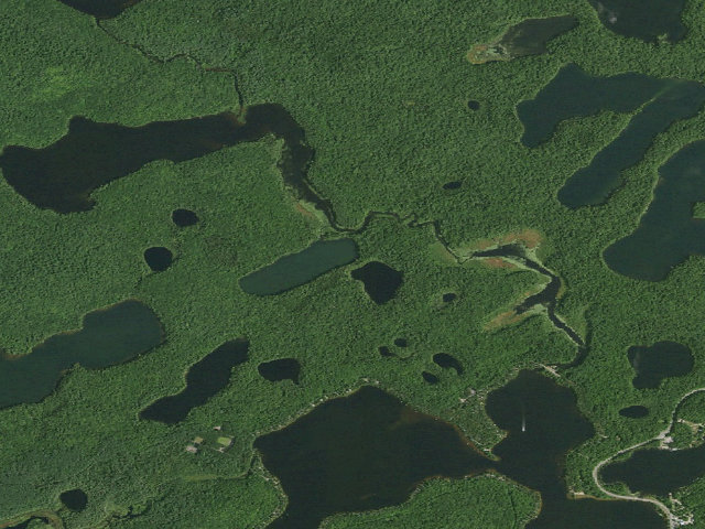Aerial image of Copperas Pond Site 1 (Saranac Lakes Wild Forest)