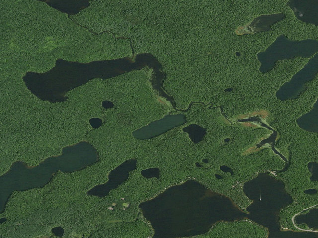 Aerial image of Copperas Pond Site 2 (Saranac Lakes Wild Forest)