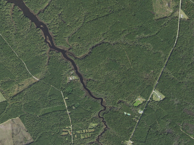 Aerial image of Copperhead Landing Shelter