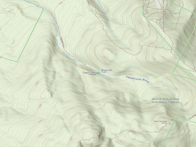 USGS topographic map of Coppermine Shelter