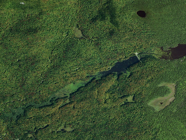Aerial image of Cornell Road Roadside Tentsite [DEC #3615] (Blue Mountain Wild Forest)