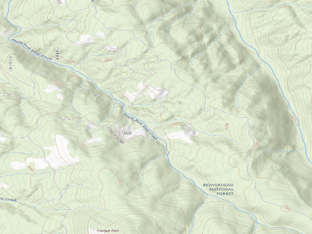 USGS topographic map of Corner