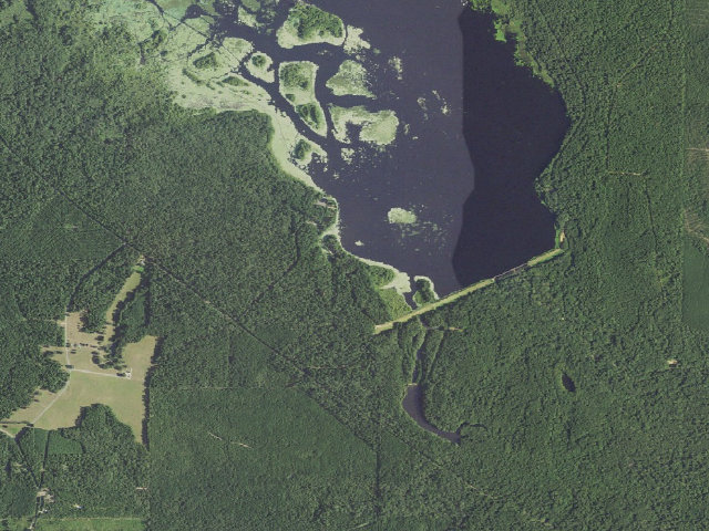 Aerial image of Corney Lake Rec Area