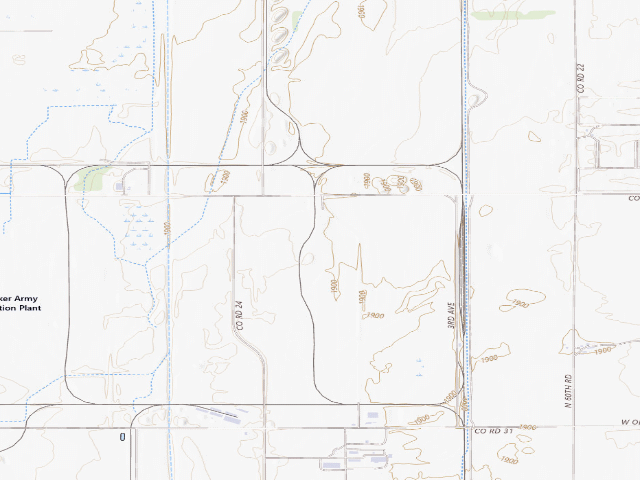 USGS topographic map of Cornhusker WMA