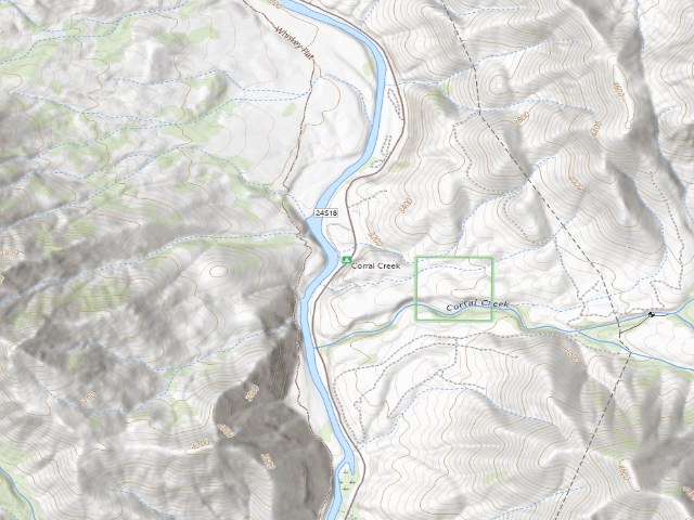 USGS topographic map of Corral Creek