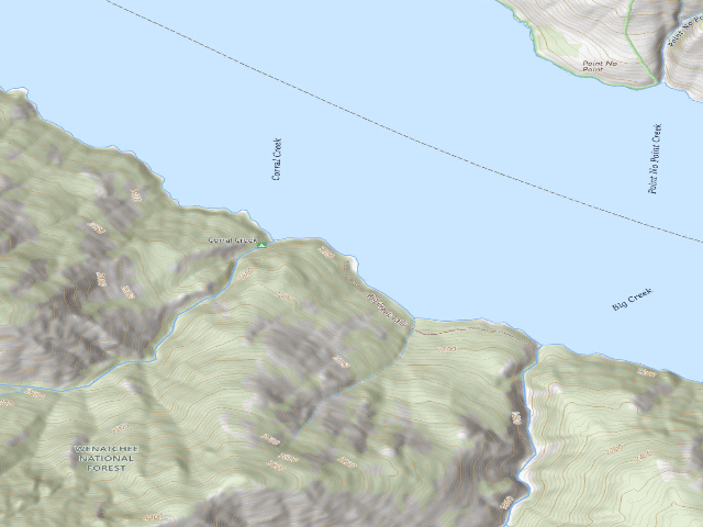 USGS topographic map of Corral Creek