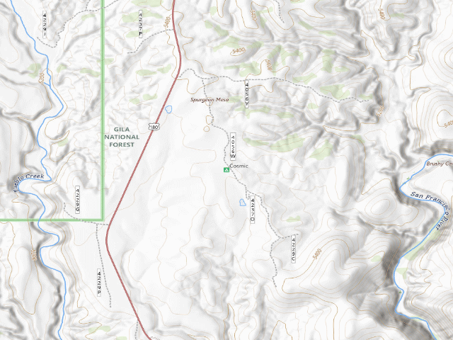 USGS topographic map of Cosmic
