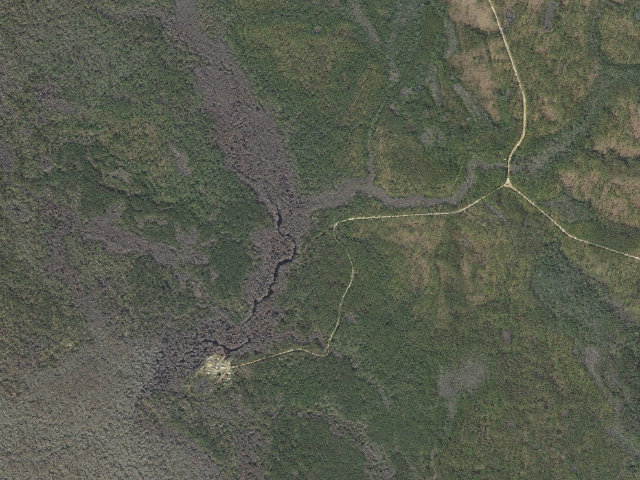 Aerial image of Cotton Landing Hunt Camp