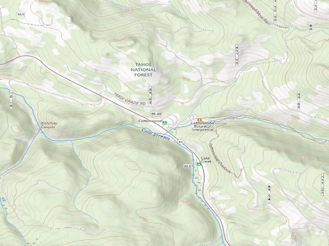 USGS topographic map of Cottonwood