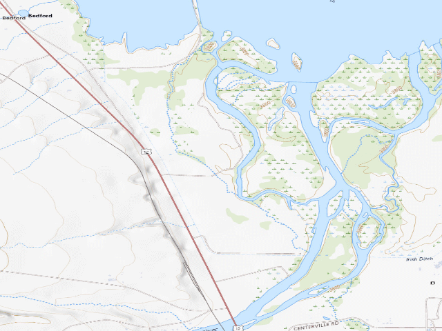 USGS topographic map of Cottonwood Campground