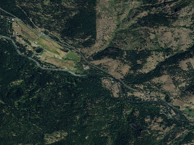 Aerial image of Cottonwood Campground