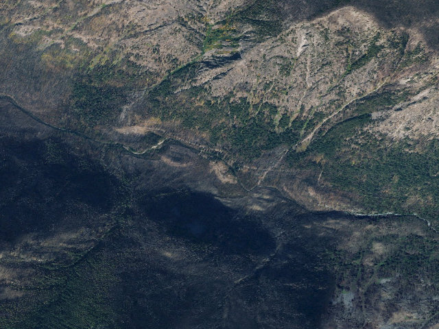 Aerial image of Cottonwood Campground