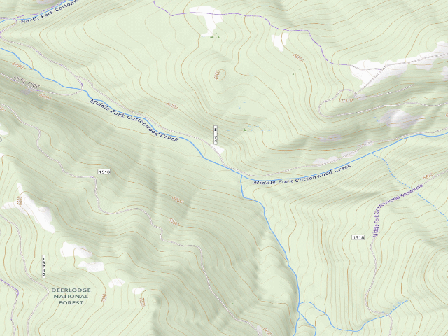 USGS topographic map of Cottonwood Creek-003