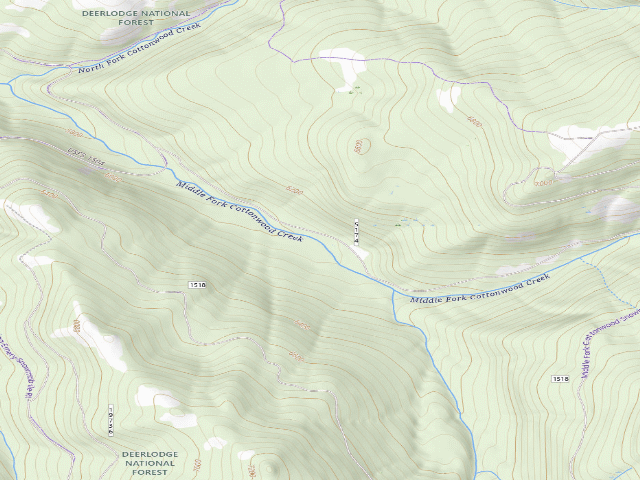USGS topographic map of Cottonwood Creek-005