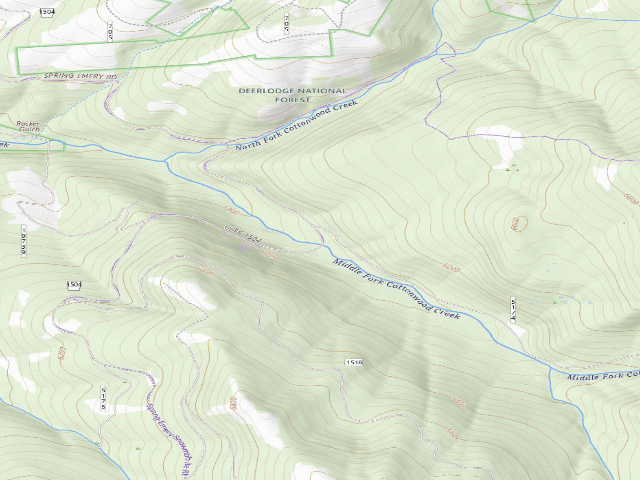 USGS topographic map of Cottonwood Creek-008