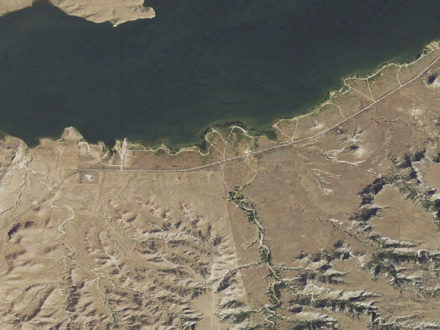 Aerial image of Cottonwood Draw WHMA Campground