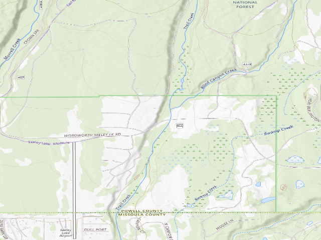 USGS topographic map of Cottonwood Lakes 03