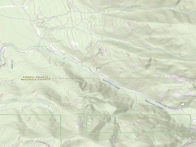 USGS topographic map of Cottonwood Lakes 04