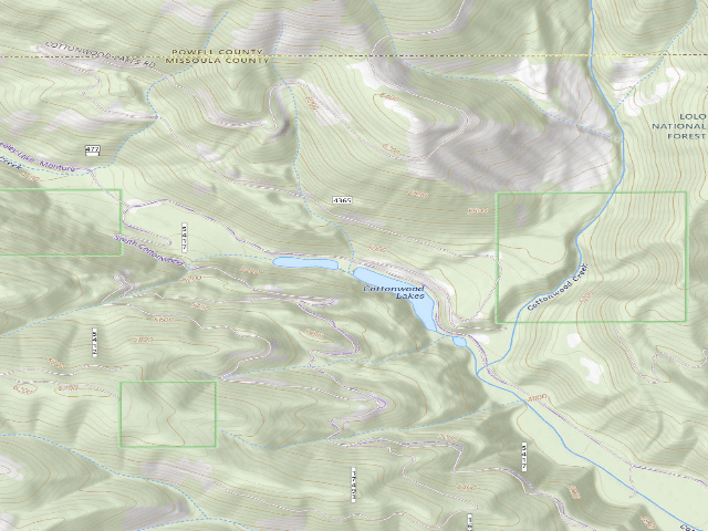USGS topographic map of Cottonwood Lakes 05