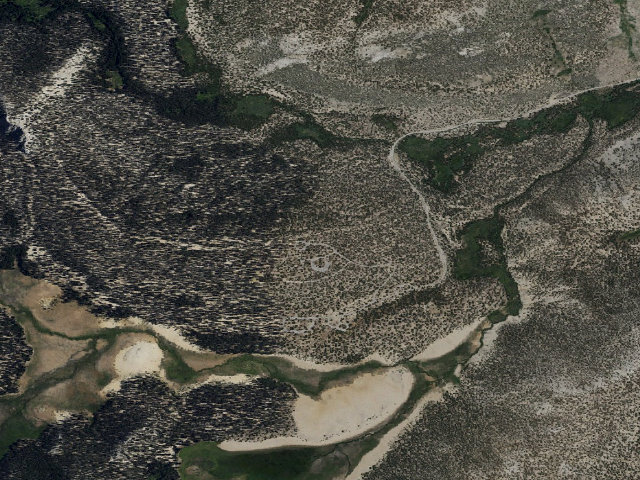 Aerial image of Cottonwood Lakes Walk In Campground