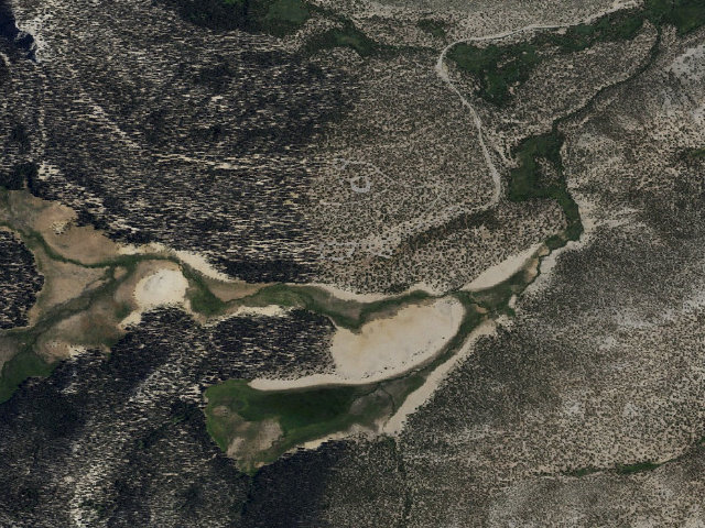 Aerial image of Cottonwood Pass Walk In Campground