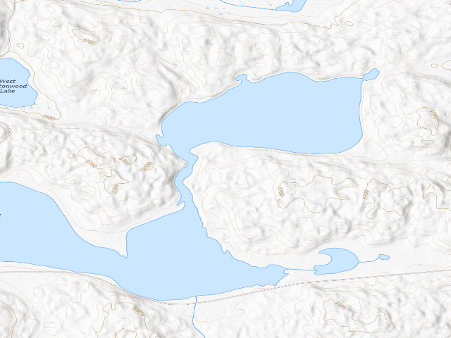 USGS topographic map of Cottonwood/Steverson WMA